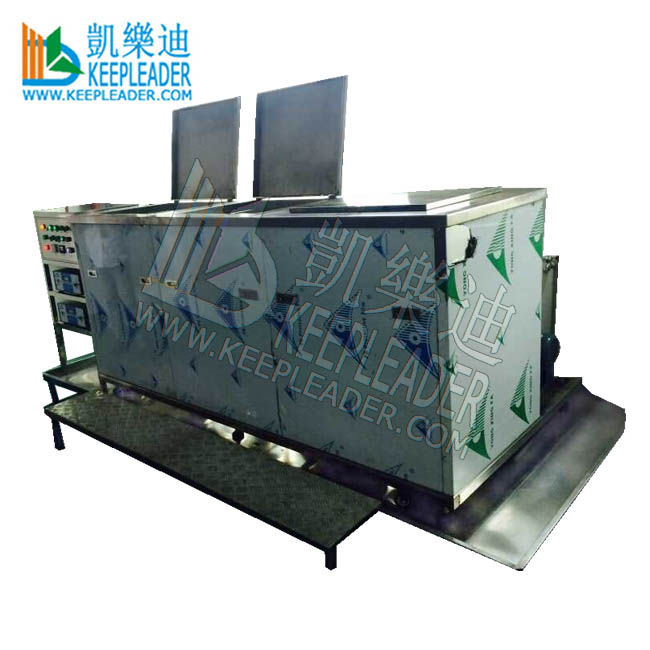 Three Tanks Filtering Cleaner Ultrasonic Cleaning Machine of Engine Block_Truck Part_Hardware Industrial Washing Ultrasound Bath