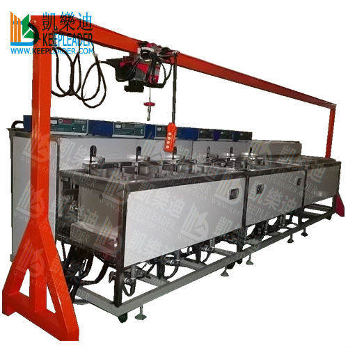 Industrial Ultrasonic Cleaning Machine of Six Tank_Automatic Ultrasonic Cleaning Equipment for Metal Parts Ultrasound Degreasing