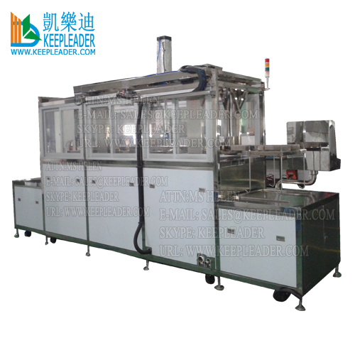 Multistage Industrial Cleaner Medical Device Ultrasonic Cleaning Machine of Robotic Arm Multiple Tasks Washing Ultrasound Tanks