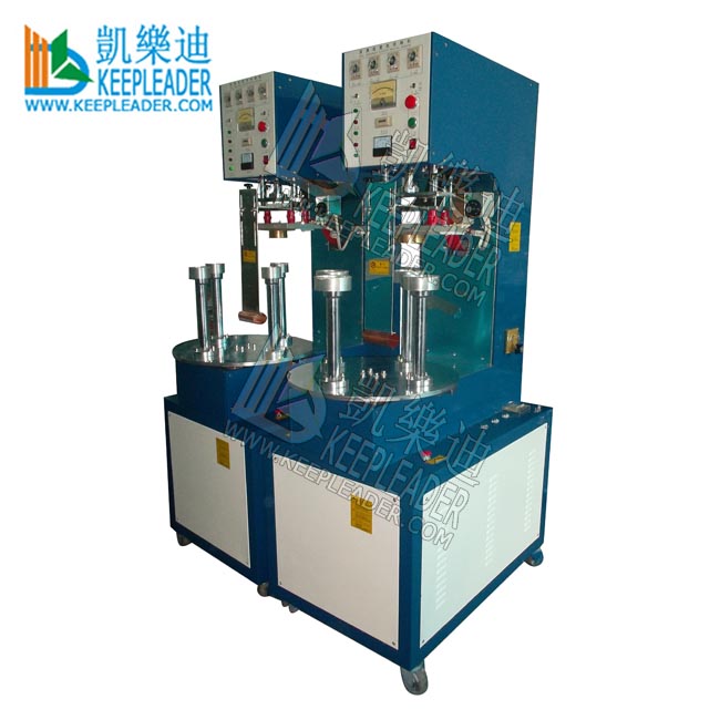 Clear Cylinder Box Making Bottom Sealing High Frequency Welding Machine of PVC_PET Cylindrical Container Packing Boxes HF Welder