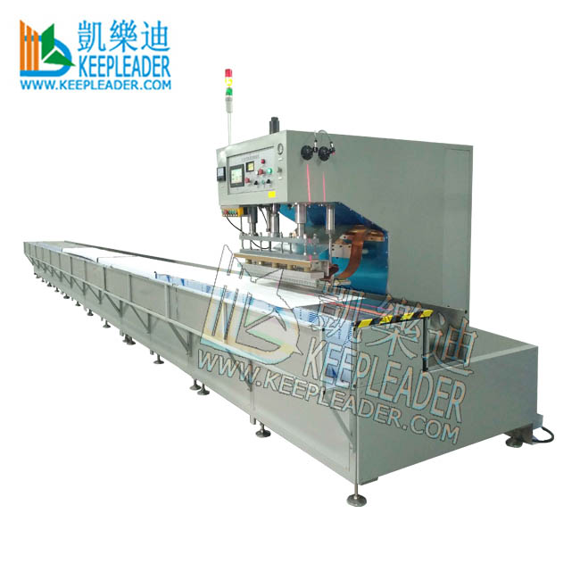 PVC Canvas Tarpaulin Seaming Automatic High Frequency Welding Machine of Auto Travelling Plastic Membrane Sealing HF/RF Welders