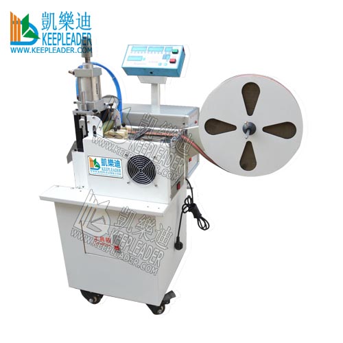 Ultrasonic Label Cutting Machine for Fabric Tape_Satin Ribbon_Nylon_Textile Belt Cutting Machine of Automatic Tap Label Cutting