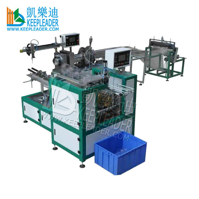 Automatic PVC cylinder making machine for PVC cylinder edge forming, PET cylinder edge forming