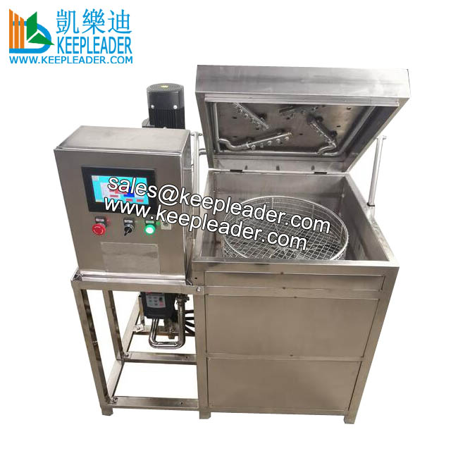 Rotary Basket Parts Washer High Pressure Spraying Cleaning Machine of Top Loading Jet Blasting Parts Hot Water Washing Equipment