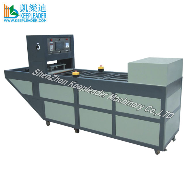 Plastic Blister Tray Paperboard Packing Hot Pressure Sealing Machine of PVC_PET Clam shell Automatic Thermal Pressing Equipment
