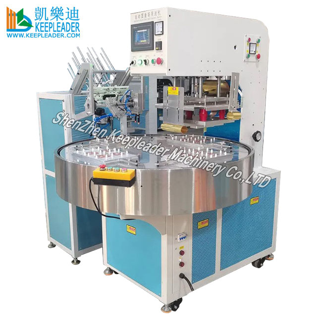High Frequency Welding PVC Bubble Clam shell Ultrasonic Welder of Automatic Rotary Index Robotic Arm HF Blister Sealing Machine