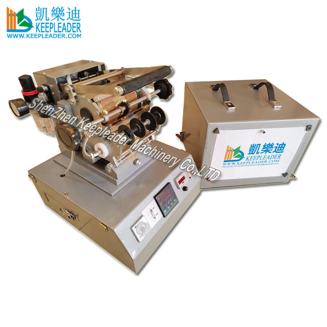 Cable ID Printer Wire Marking Hot Stamping Press Machine of Electric Wires Codes Markers Hot Foil Stamp Printing Engraving Coder