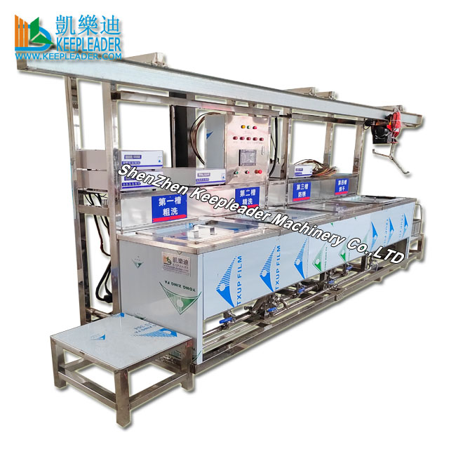 Multistage Degreasing Cleaner Automated Ultrasonic Aqueous Cleaning Machine of Mechanical Arm Washing Line Ultrasound Equipment