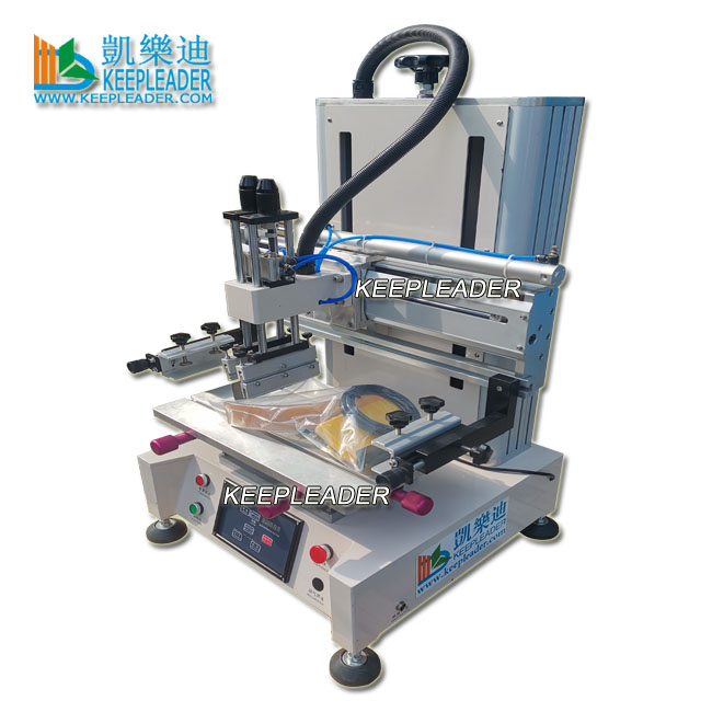 Desktop Small Screen Printing Machine of Pneumatic_Vacuum Worktable_Flatbed_Semi Automatic_Serigraphy Silk Mesh Stencil Printer