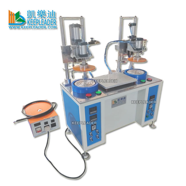 Plastic Cylinder Edge Curling Machine of Round PVC_PET_PP Cylindrical Box_Making Tube Rim Crimping Two Station Forming Equipment