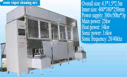 Automatic Ultrasonic Vapor Cleaning Machine