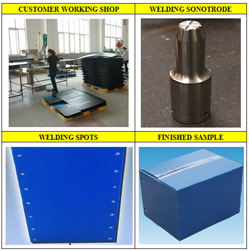Corflute Sheet Welding  PP Corrugated Box Ultrasonic Spot Welder