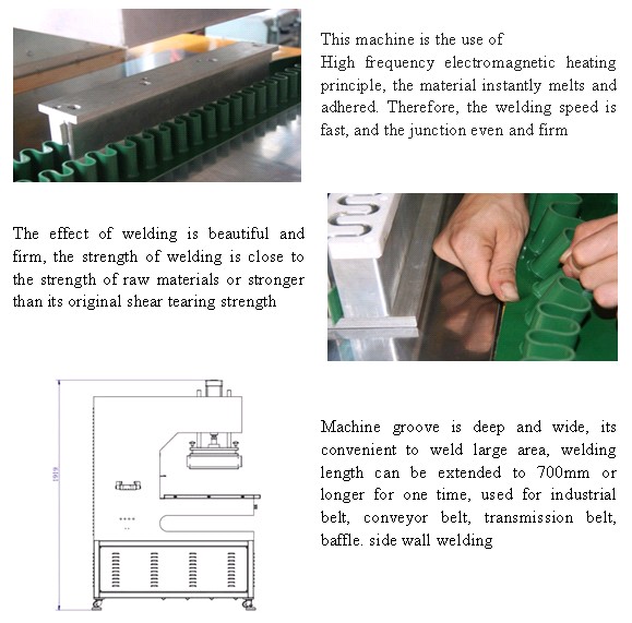 PVC_PU Profile Cleat_Sidewall Welding Machine for Conveyor Belt
