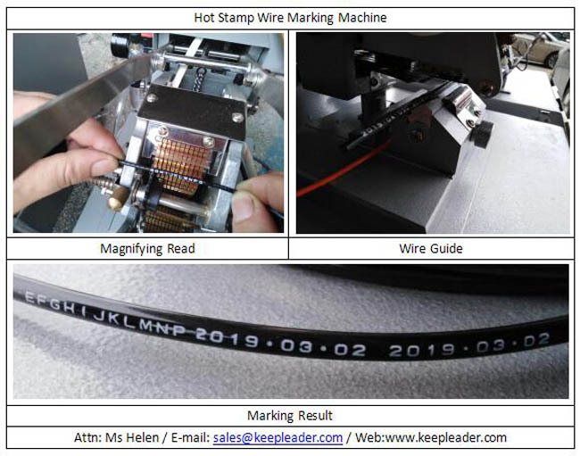 Hot Stamp Wire Marking Machine 