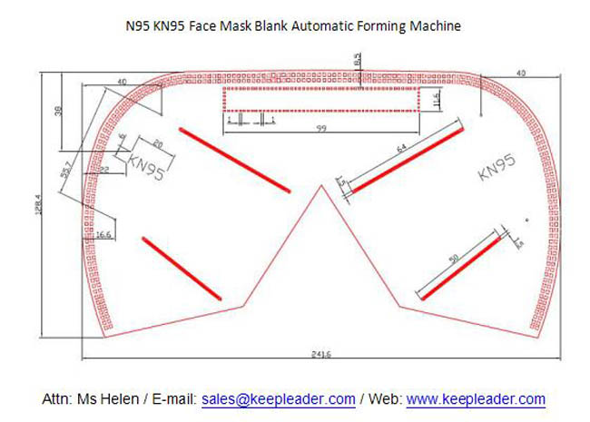 N95 KN95 Face Mask Blank Automatic Forming Machine