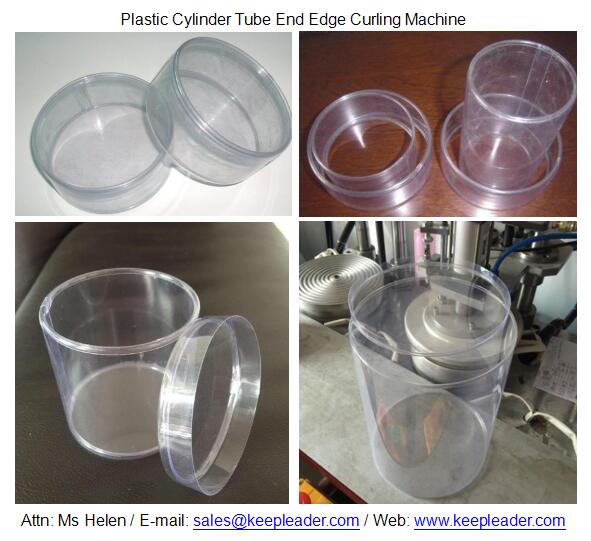 Plastic Cylinder Tube End Edge Curling Machine