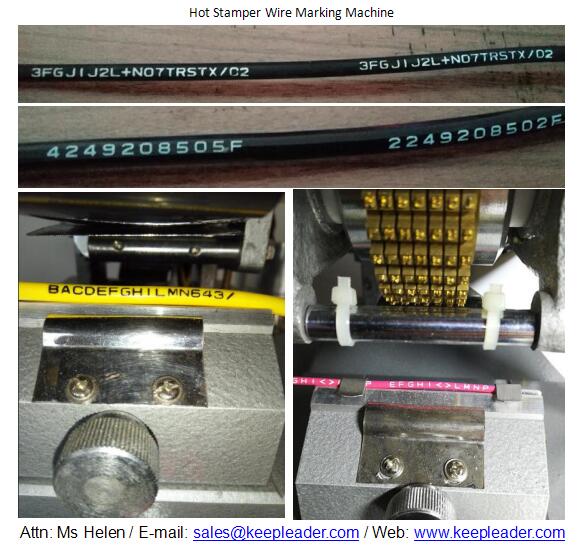 Hot Stamper Wire Marking Machine