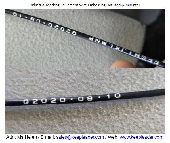 Industrial Marking Equipment Wire Embossing Hot Stamp Imprinter