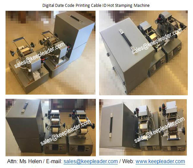 Digital Date Code Printing Cable ID Hot Stamping Machine