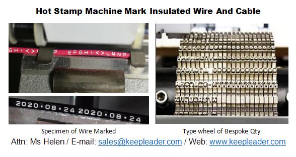 Hot Stamp Machine Mark Insulated Wire And Cable