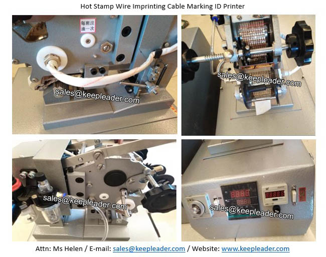 Hot Stamp Wire Imprinting Cable Marking ID Printer