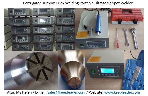 PP Hollow Sheet Bonding Corrugated Turnover Box Welding Portable Ultrasonic Spot Welder 