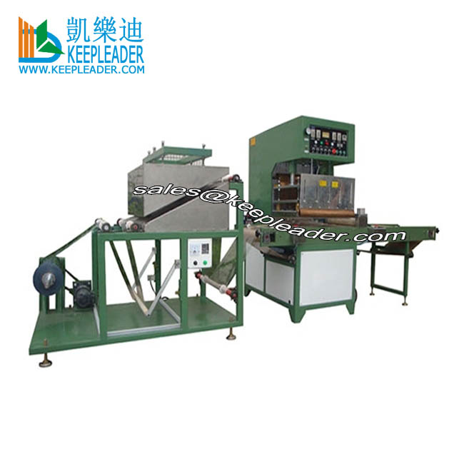 High Frequency Folding Line Plastic Soft Crease Box Making Machine