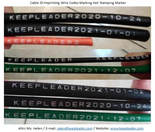 Cable ID Imprinting Wire Codes Marking Hot Stamping Marker
