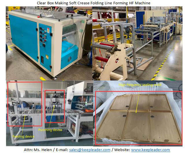 Clear Box Making Soft Crease Folding Line Forming HF Machine