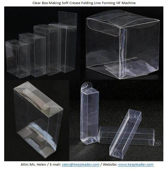 Clear Box Making Soft Crease Folding Line Forming HF Machine