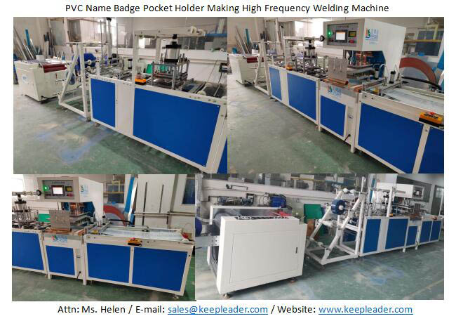 PVC Name Badge Pocket Holder Making High Frequency Welding Machine