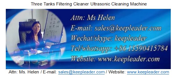Three Tanks Filtering Cleaner Ultrasonic Cleaning Machine