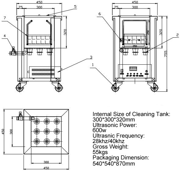 Test Sieves Cleaning Compact Ultrasonic Cleaner
