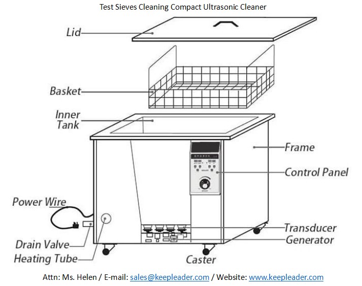 Test Sieves Cleaning Compact Ultrasonic Cleaner