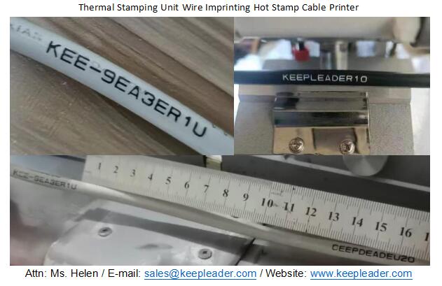 Thermal Stamping Unit Wire Imprinting Hot Stamp Cable Printer
