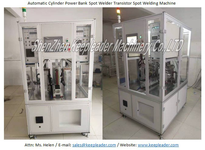 Automatic Cylinder Power Bank Spot Welder Transistor Spot Welding Machine
