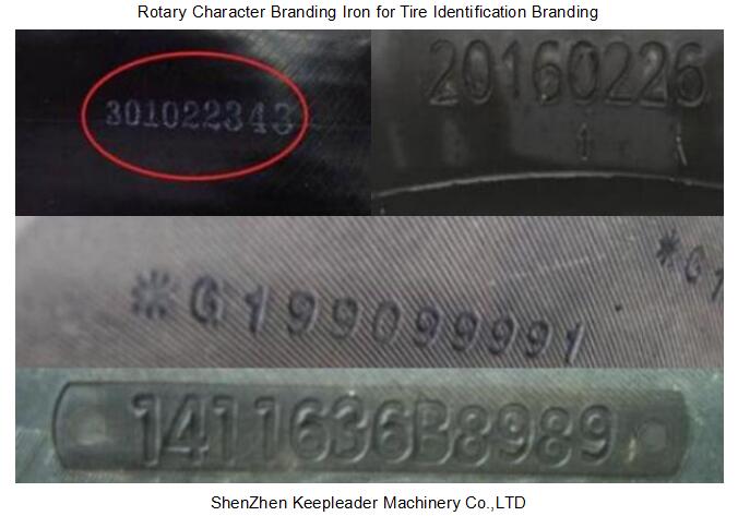 Rotary Character Branding Iron for Tire Identification Branding