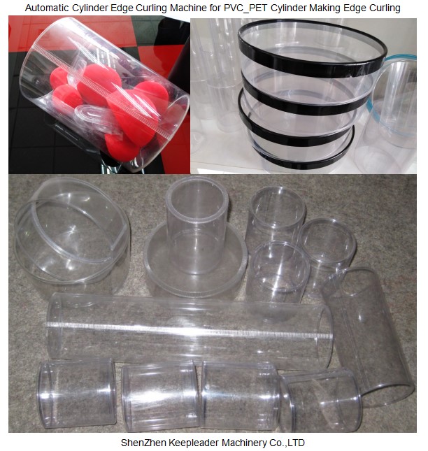 Automatic Cylinder Edge Curling Machine for PVC_PET Cylinder Making Edge Curling