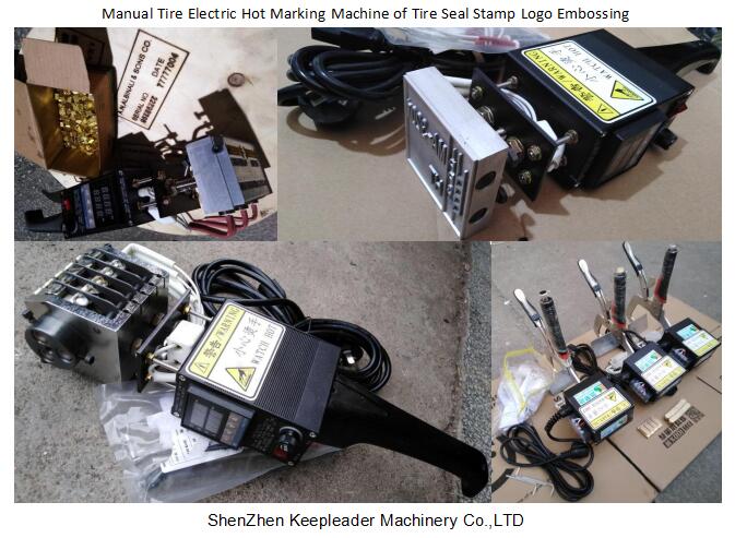 Manual Tire Electric Hot Marking Machine of Tire Seal Stamp Logo Embossing