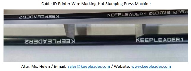 Cable ID Printer Wire Marking Hot Stamping Press Machine