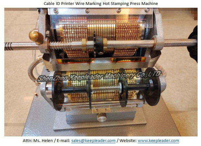 Cable ID Printer Wire Marking Hot Stamping Press Machine