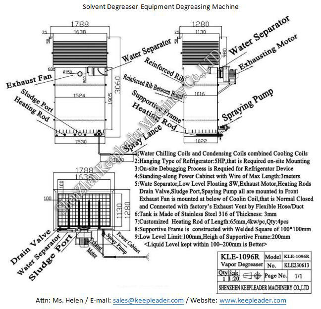 Solvent Degreaser Equipment Degreasing Machine