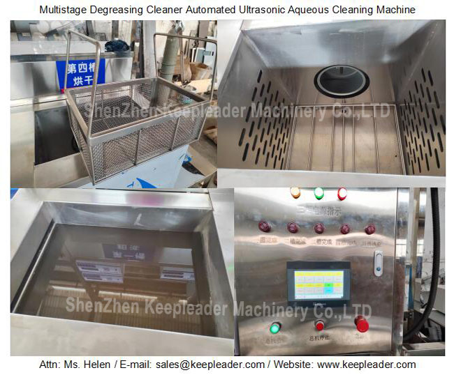 Multistage Degreasing Cleaner Automated Ultrasonic Aqueous Cleaning Machine