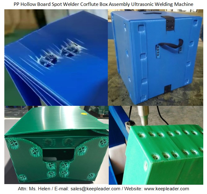 PP Hollow Board Spot Welder Corflute Box Assembly Ultrasonic Welding Machine