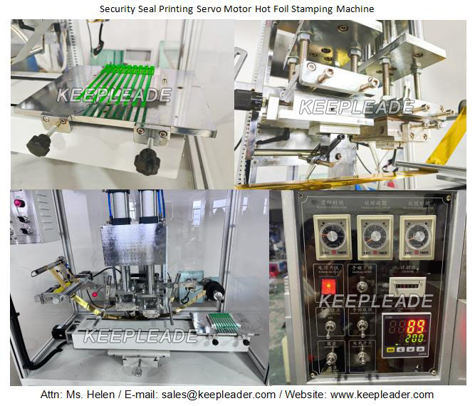 Security Seal Printing Servo Motor Hot Foil Stamping Machine