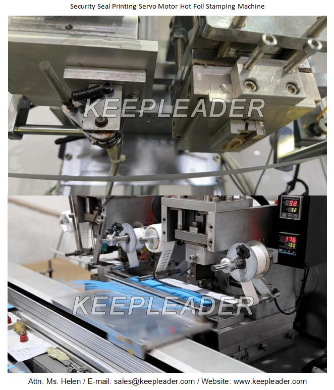 Security Seal Printing Servo Motor Hot Foil Stamping Machine