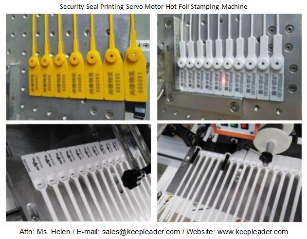 Security Seal Printing Servo Motor Hot Foil Stamping Machine