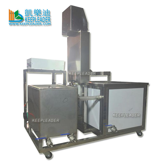 PLC Control Automatic Ultrasonic Cleaner With Hydraulic Platform Lift