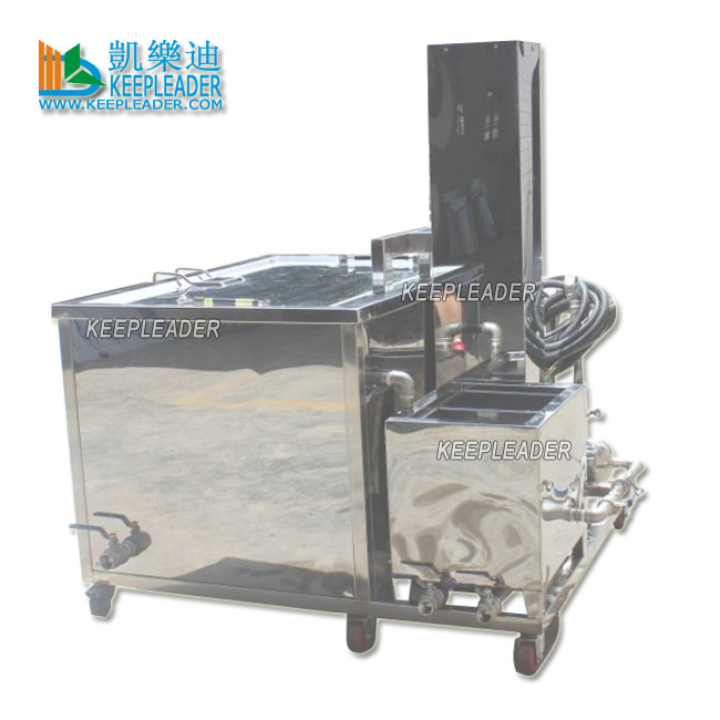 PLC Control Automatic Ultrasonic Cleaner With Hydraulic Platform Lift