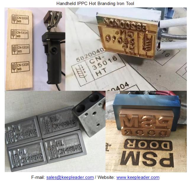 Handheld IPPC Hot Branding Iron Tool